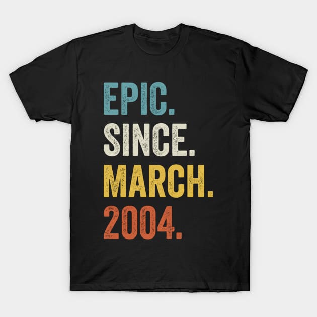 Epic Since March 2004 18th Birthday T-Shirt by tobzz